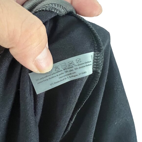 Commando Womens Metallic Gunmetal Vegan Leather Jogger Pants Size Medium - Picture 6 of 6